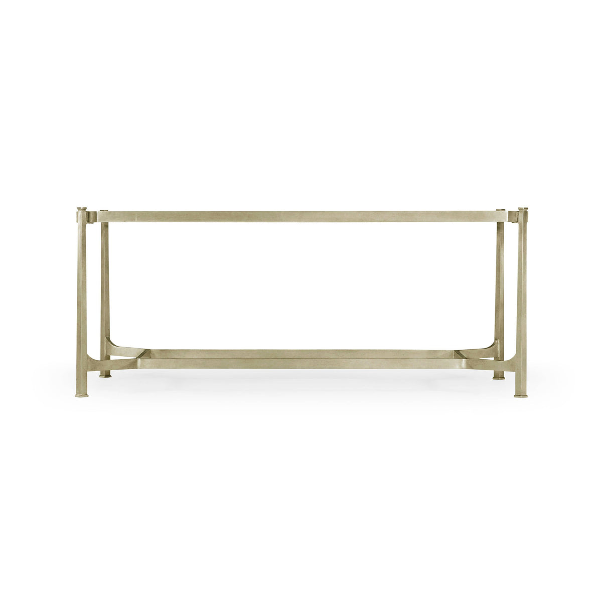 Jonathan Charles Living Rectangular Coffee Table Contemporary in Eglomise - Silver House of Isabella UK