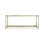 Jonathan Charles Living Rectangular Coffee Table Contemporary in Eglomise - Silver House of Isabella UK