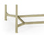 Jonathan Charles Living Rectangular Coffee Table Contemporary in Eglomise - Silver House of Isabella UK