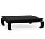 Jonathan Charles Living Rectangular Coffee Table Ming Ebonized with Black Glass Top House of Isabella UK
