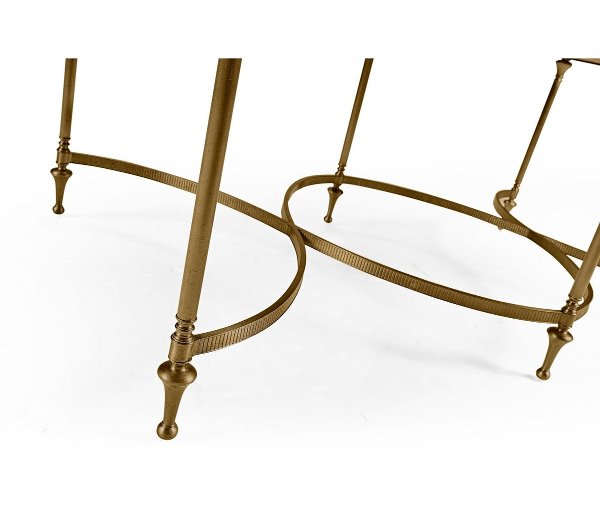 Jonathan Charles Living Rectangular Dark Santos & Brass Coffee Table House of Isabella UK