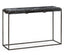 Jonathan Charles Living Rectangular Iron Console Table with a Black Marble Top House of Isabella UK