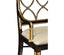 Jonathan Charles Living Regency Black Painted Curved Back Arm Chair House of Isabella UK