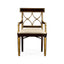 Jonathan Charles Living Regency Black Painted Curved Back Arm Chair House of Isabella UK