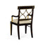 Jonathan Charles Living Regency Black Painted Curved Back Arm Chair House of Isabella UK