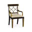 Jonathan Charles Living Regency Black Painted Curved Back Arm Chair House of Isabella UK