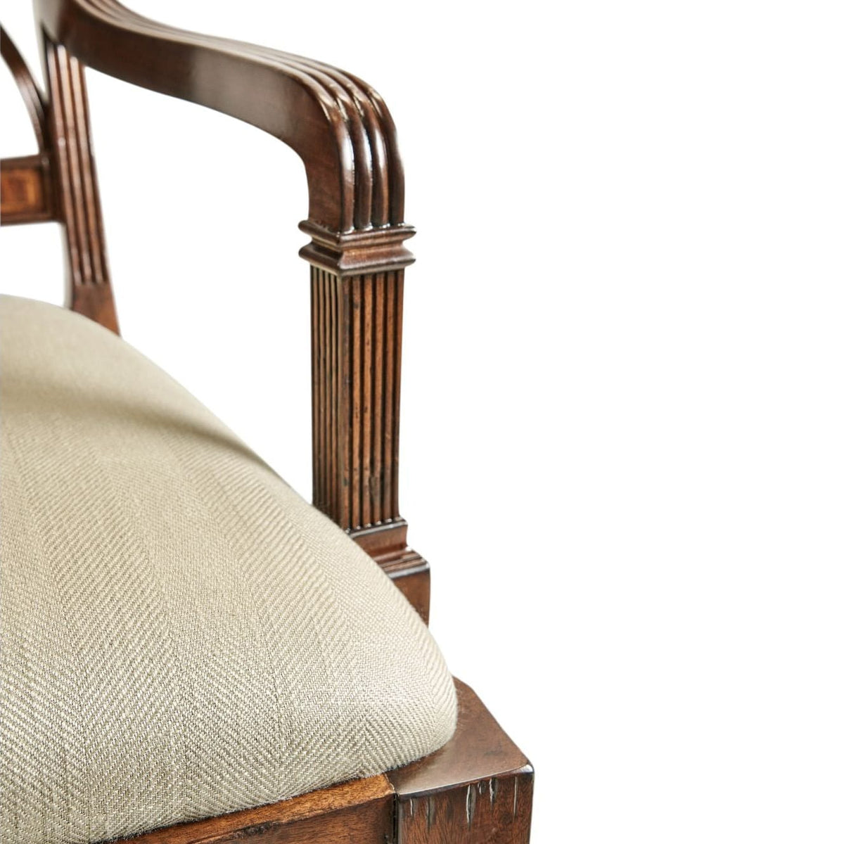 Jonathan Charles Living Regency Mahogany Curved Back Arm Chair in Antwerp House of Isabella UK