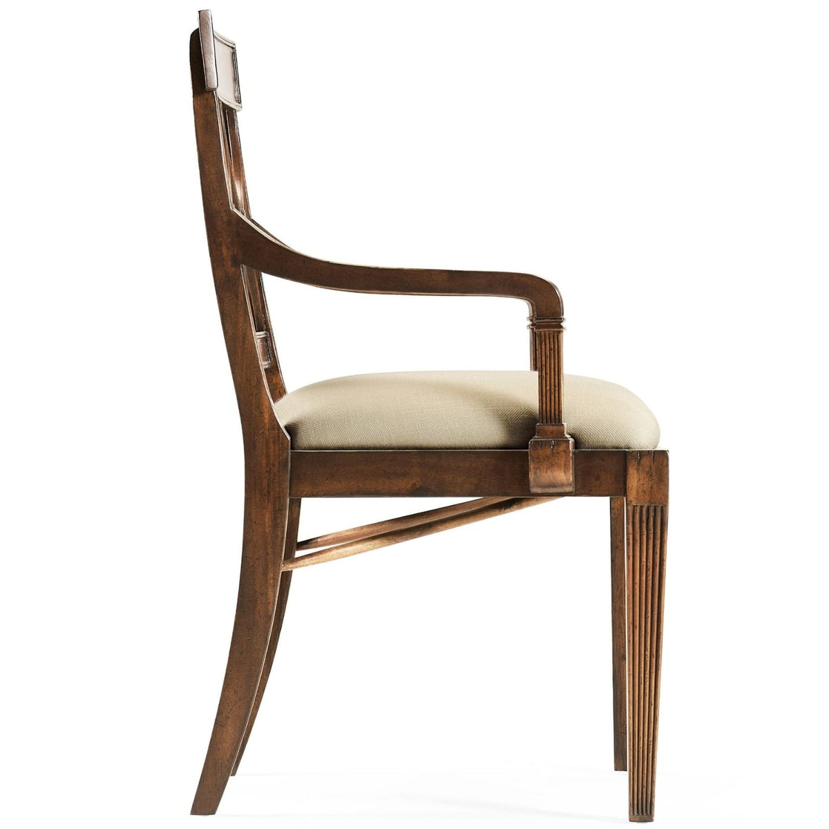 Jonathan Charles Living Regency Mahogany Curved Back Arm Chair in Antwerp House of Isabella UK