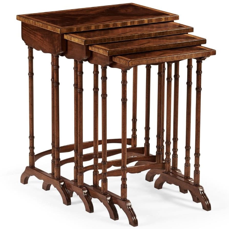Jonathan Charles Living Regency Mahogany Nesting Tables House of Isabella UK