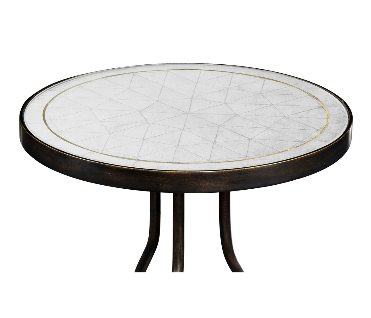Jonathan Charles Living Round Accent Table Contemporary - Bronze House of Isabella UK