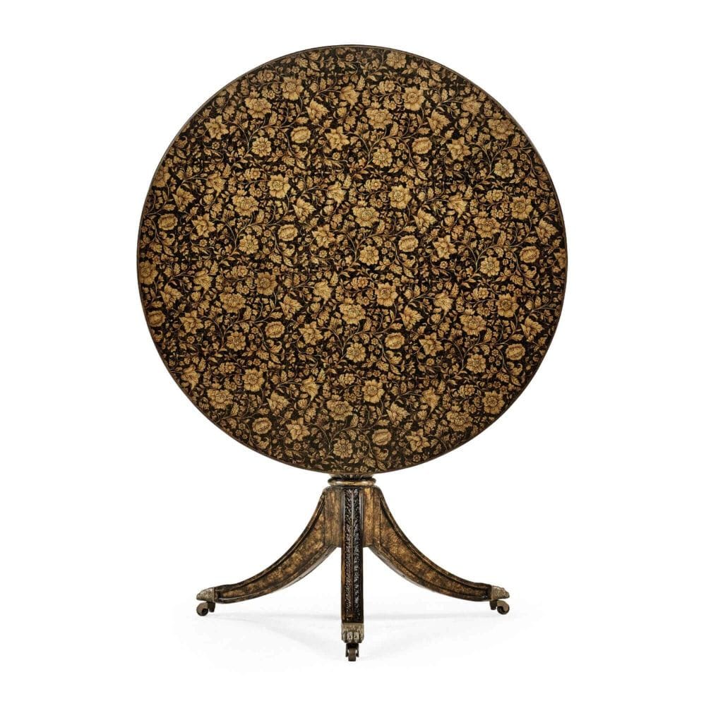 Jonathan Charles Living Round Centre Table Regency - Black House of Isabella UK