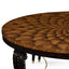 Jonathan Charles Living Round Coffee Table with Feather Inlay House of Isabella UK