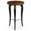 Jonathan Charles Living Round End Table with Feather Inlay House of Isabella UK
