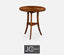 Jonathan Charles Living Round Lamp Table Rustic in Country Walnut House of Isabella UK