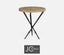 Jonathan Charles Living Round Lamp Table with Iron Base House of Isabella UK
