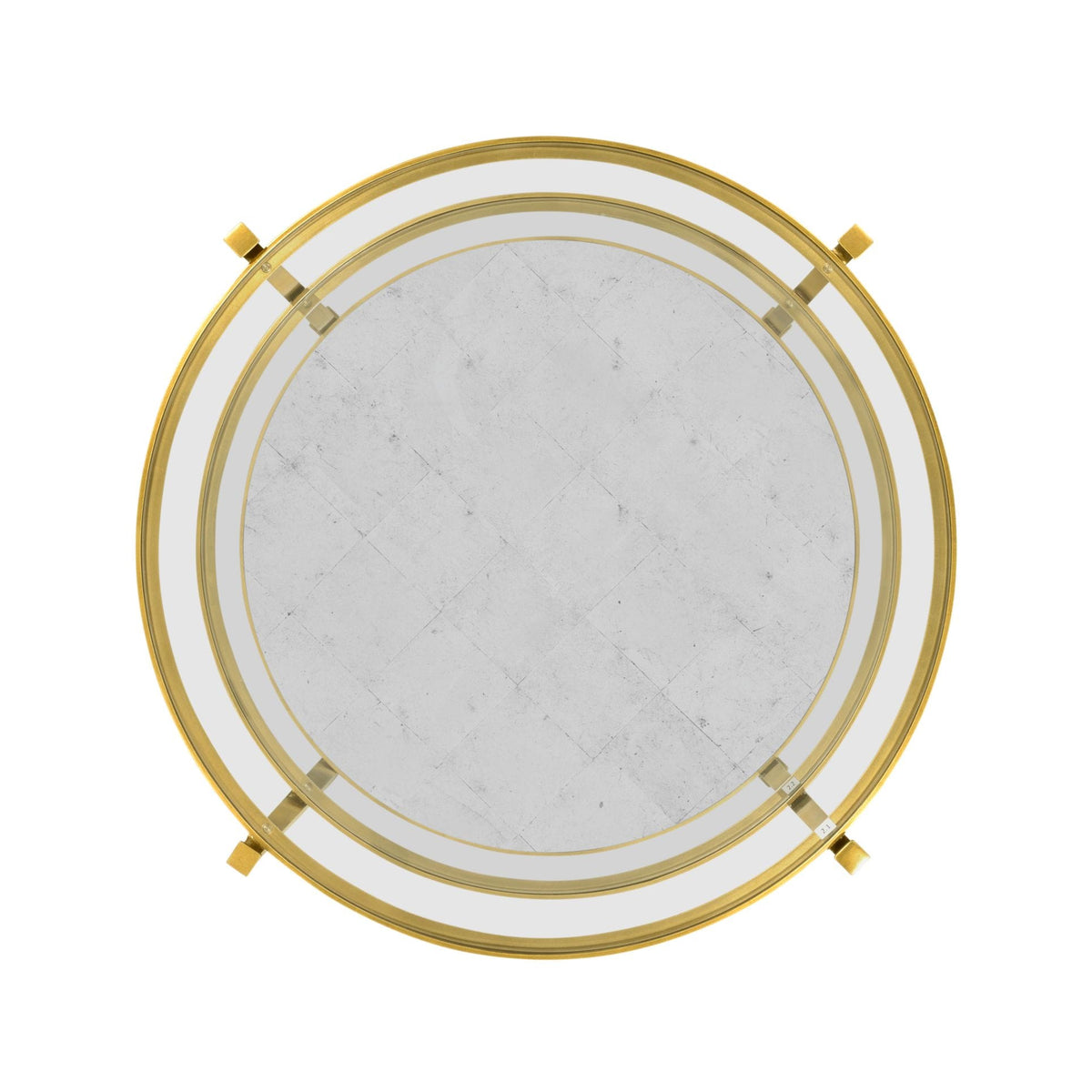 Jonathan Charles Living Round Side Table Contemporary Three-Tier - Gilded House of Isabella UK