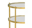 Jonathan Charles Living Round Side Table Contemporary Three-Tier - Gilded House of Isabella UK