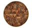 Jonathan Charles Living Round Side Table in Dark Brown Eggshell House of Isabella UK
