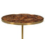 Jonathan Charles Living Round Side Table in Dark Brown Eggshell House of Isabella UK