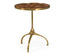 Jonathan Charles Living Round Side Table in Dark Brown Eggshell House of Isabella UK