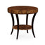 Jonathan Charles Living Round Side Table with Drawer High Lustre House of Isabella UK