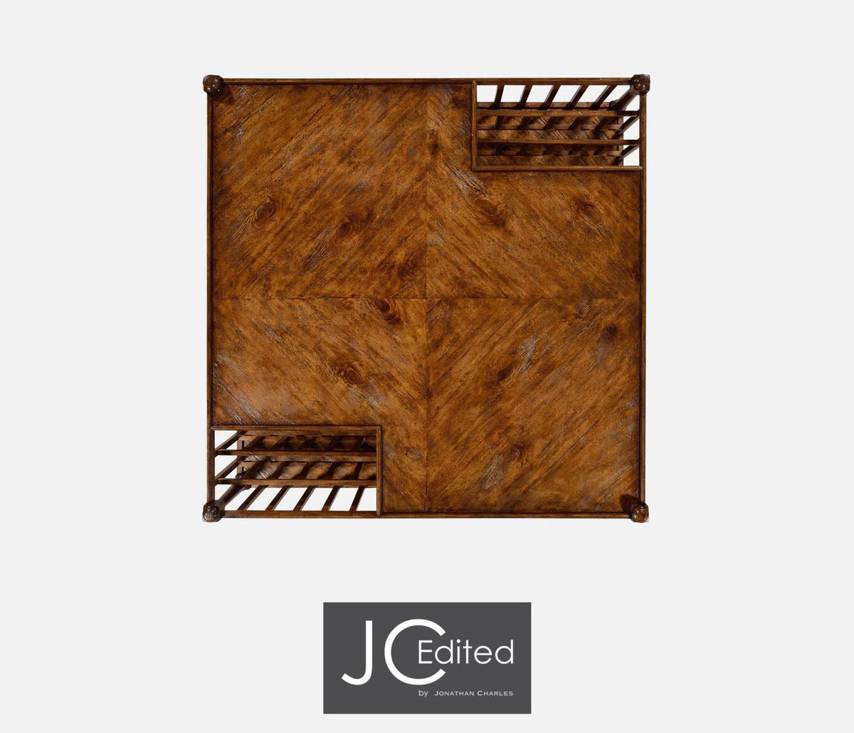 Jonathan Charles Living Rustic Square Coffee Table in Country Walnut House of Isabella UK