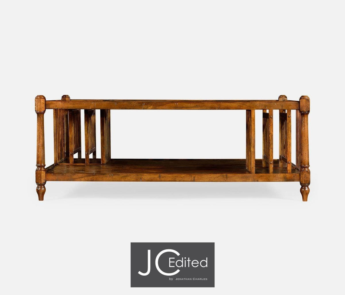 Jonathan Charles Living Rustic Square Coffee Table in Country Walnut House of Isabella UK