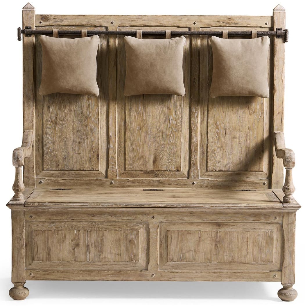 Jonathan Charles Living Sagehill Hall Bench in Leather House of Isabella UK