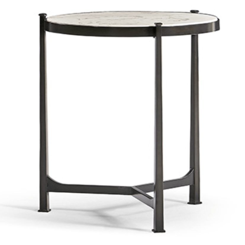 Jonathan Charles Living Scalia Lamp Table in Bronze - Medium House of Isabella UK
