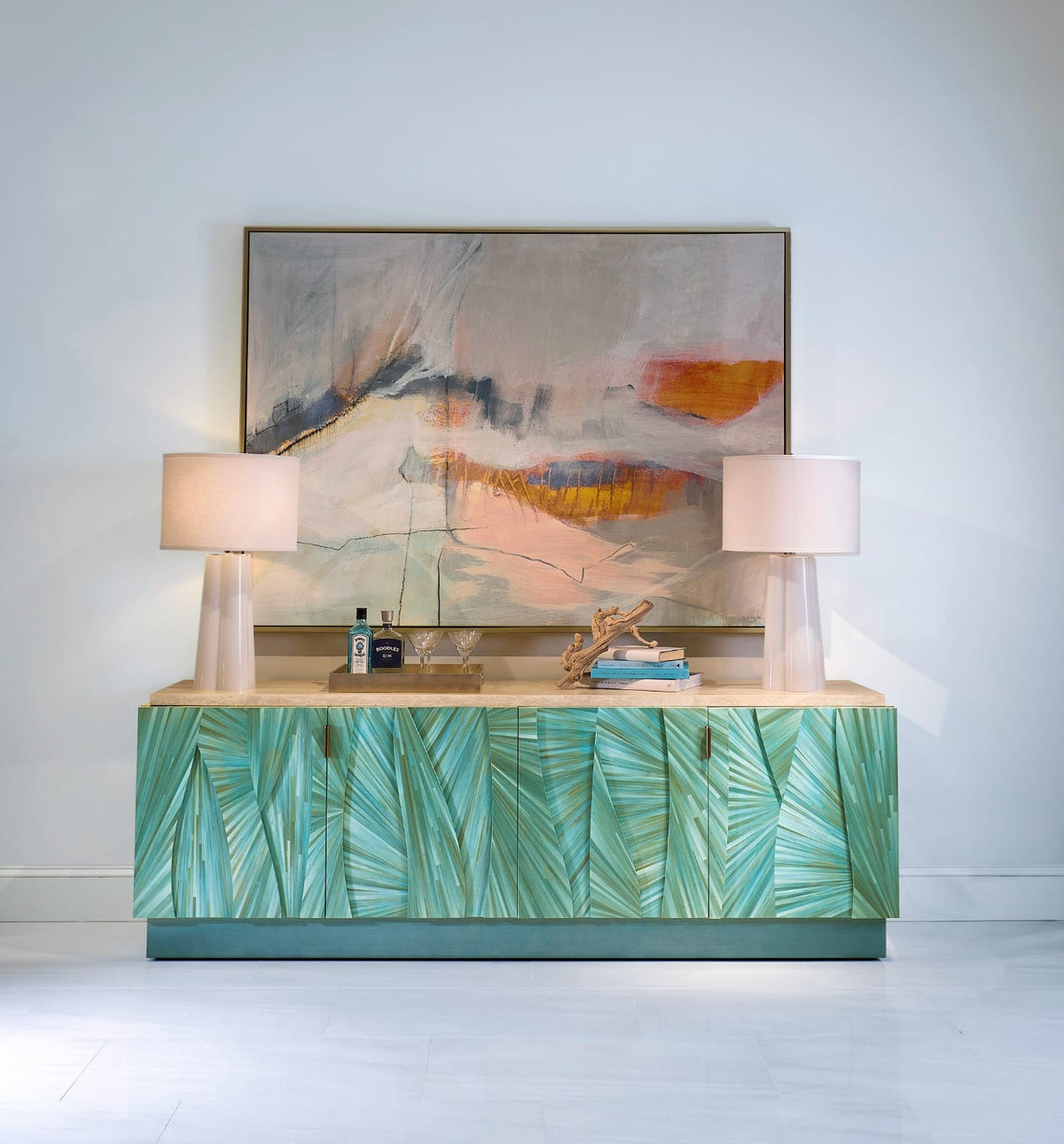 Jonathan Charles Living Seaglass Entertainment Console House of Isabella UK