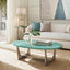 Jonathan Charles Living Seaglass Oval Coffee Table House of Isabella UK