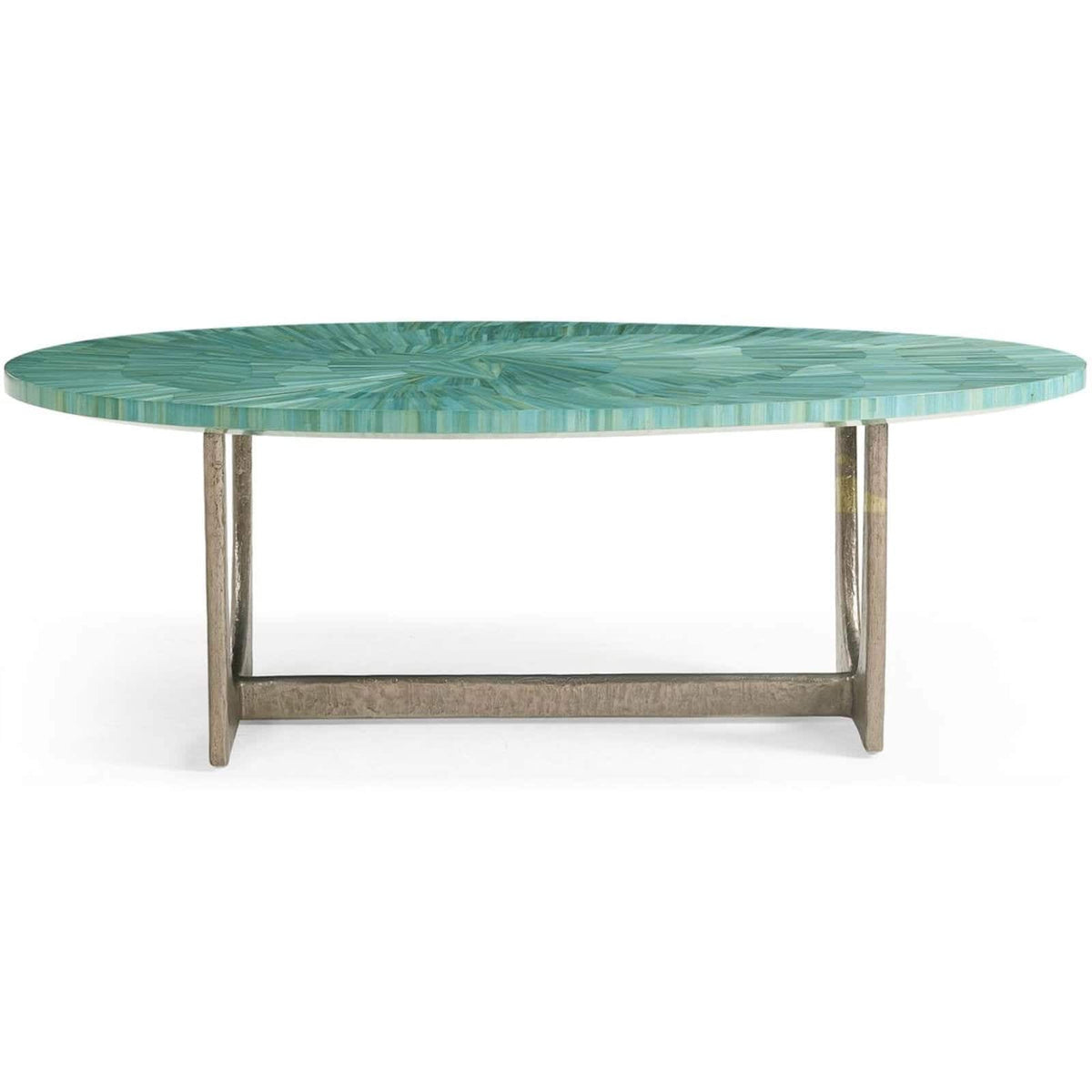 Jonathan Charles Living Seaglass Oval Coffee Table House of Isabella UK