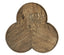 Jonathan Charles Living Side Table Rustic Trefoil in Medium Driftwood House of Isabella UK