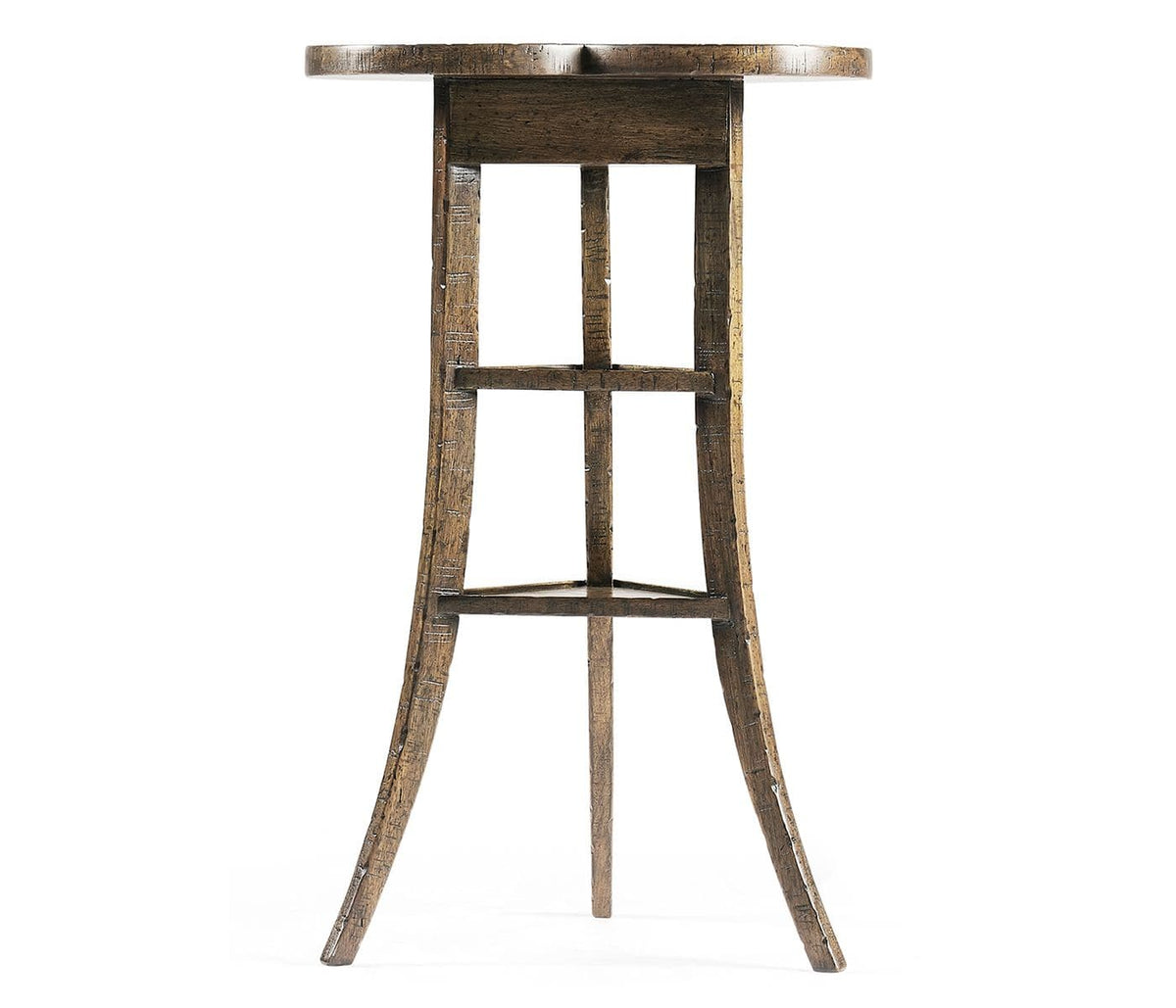 Jonathan Charles Living Side Table Rustic Trefoil in Medium Driftwood House of Isabella UK