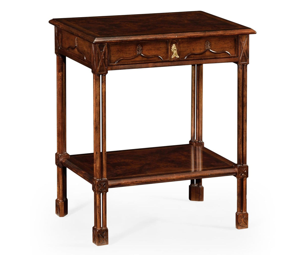 Jonathan Charles Living Side Table with Drawer Chippendale Gothic House of Isabella UK