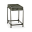 Jonathan Charles Living Side Table with Drawer Contemporary in Anthracite Shagreen - Bronze House of Isabella UK