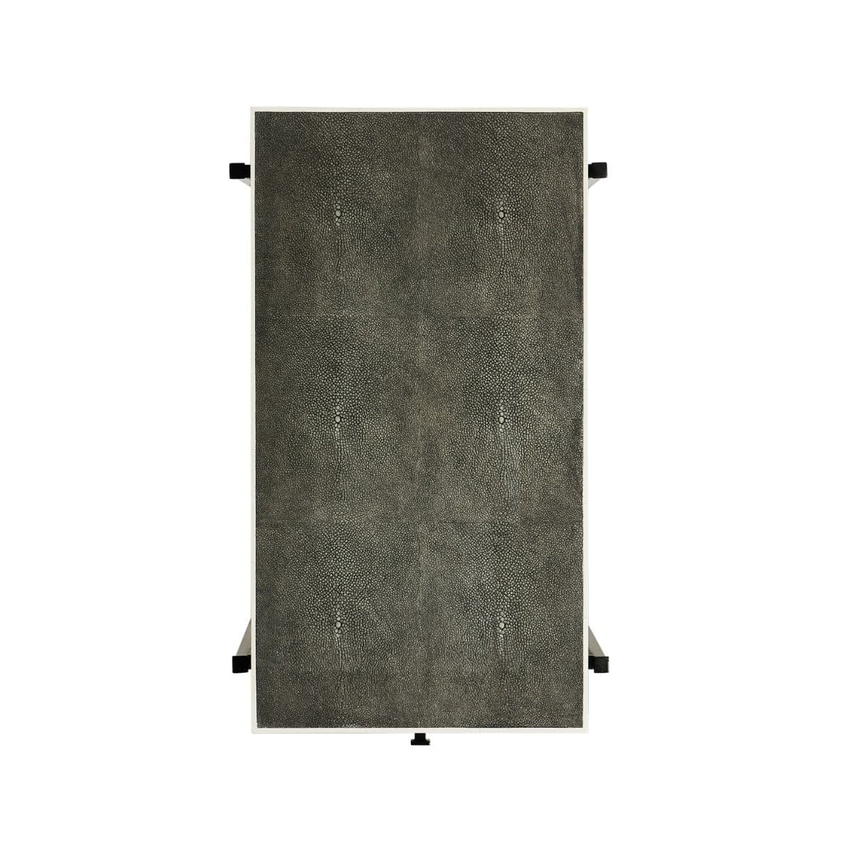 Jonathan Charles Living Side Table with Drawer Contemporary in Anthracite Shagreen - Bronze House of Isabella UK