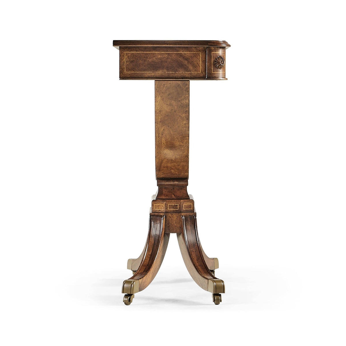 Jonathan Charles Living Small Console Table Biedermeier on Castors House of Isabella UK