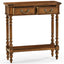 Jonathan Charles Living Small Narrow Walnut Console Table House of Isabella UK