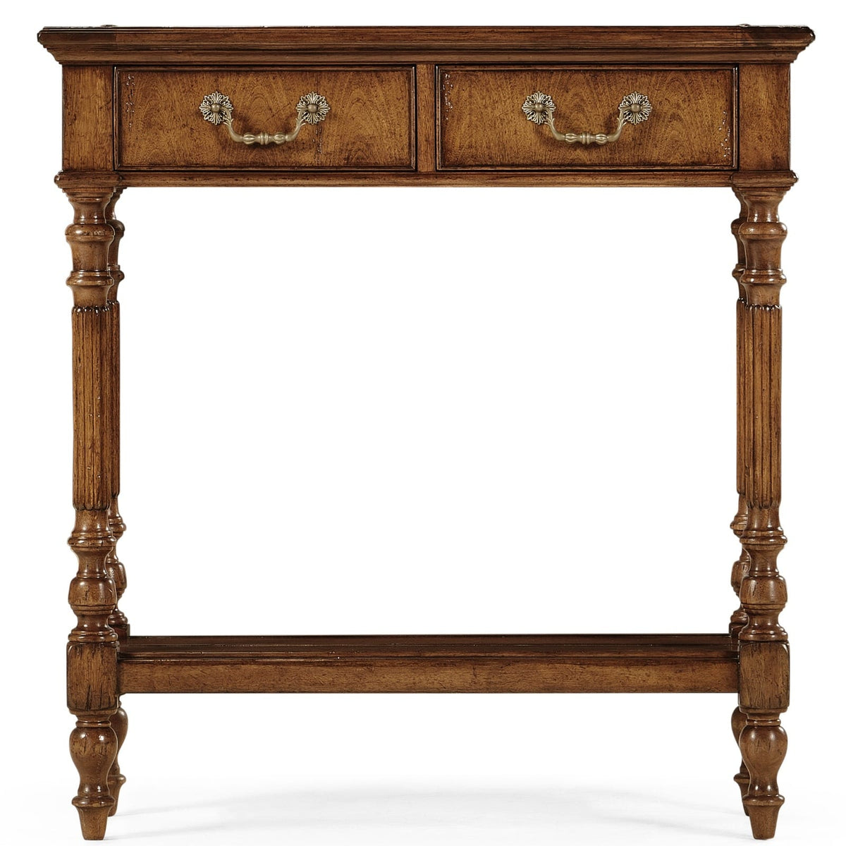 Jonathan Charles Living Small Narrow Walnut Console Table House of Isabella UK