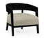 Jonathan Charles Living Smoky Black Tub Chair with Back Pillow House of Isabella UK