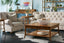 Jonathan Charles Living Square Coffee Table with Drawers Rustic in Country Walnut House of Isabella UK