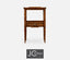 Jonathan Charles Living Square Lamp Table Rustic With Drawer in Country Walnut House of Isabella UK