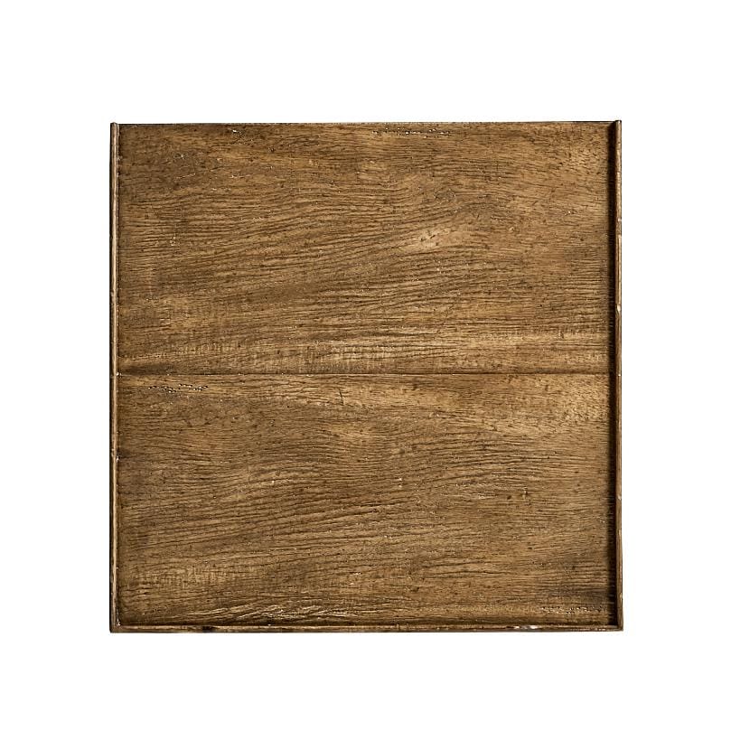 Jonathan Charles Living Square Lamp Table Rustic with Drawer in Medium Driftwood House of Isabella UK