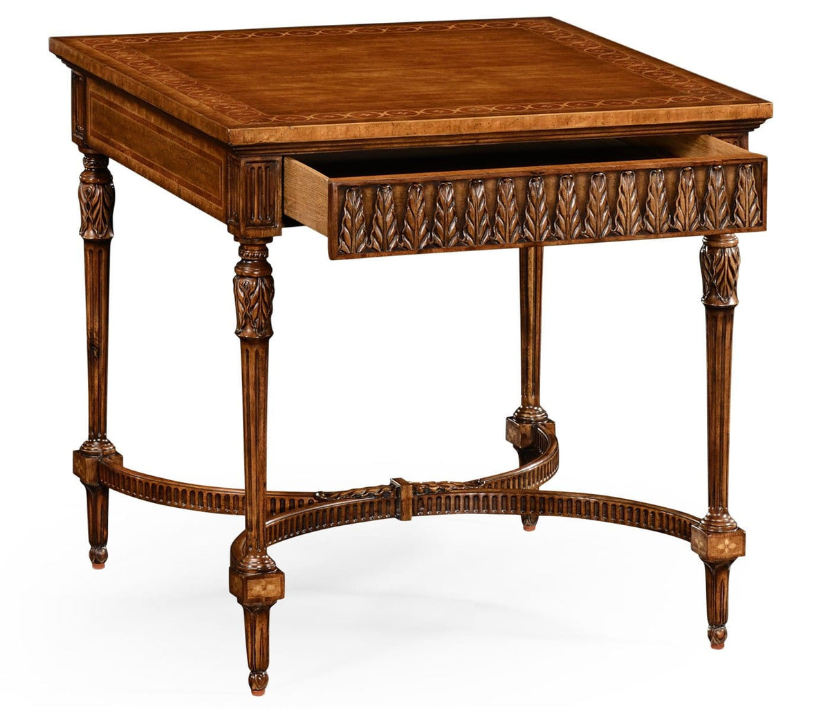 Jonathan Charles Living Square Side Table Napoleon with Fine Inlay House of Isabella UK
