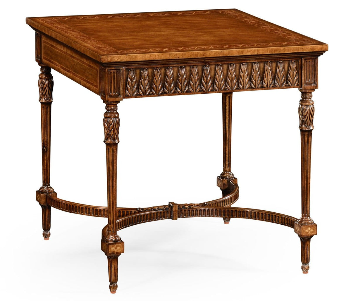Jonathan Charles Living Square Side Table Napoleon with Fine Inlay House of Isabella UK
