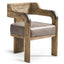 Jonathan Charles Living Stone Ridge Leather & Hide Arm Chair Light House of Isabella UK
