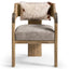 Jonathan Charles Living Stone Ridge Leather & Hide Arm Chair Light House of Isabella UK