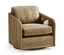 Jonathan Charles Living Stone Ridge Leather & Hide Swivel Occasional Chair Light House of Isabella UK