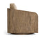 Jonathan Charles Living Stone Ridge Leather & Hide Swivel Occasional Chair Light House of Isabella UK
